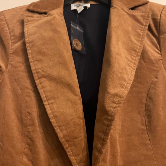 NWT Unique Vintage Golden Tan Corduroy Murphy Blazer - Picture 3 of 5